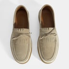 Erkek Bej Süet Püsküllü Loafer