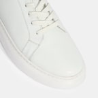 Erkek Beyaz Bağcıklı Deri Günlük Ayakkabı