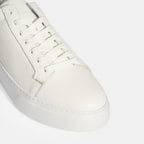 Erkek Beyaz Bağcıklı Deri Günlük Ayakkabı