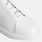 Erkek Beyaz Bağcıklı Deri Günlük Ayakkabı