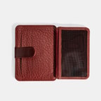 Erkek Bordo Deri Kartlık