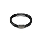 Erkek Deri Çelik Figürlü Bileklik