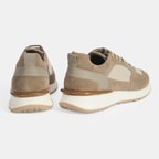 Erkek Gri Bağcıklı Deri Günlük Ayakkabı