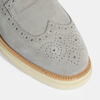 Erkek Gri Bağcıklı Süet Günlük Ayakkabı