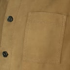 Erkek Hardal Gömlek Yaka Nubuk Ceket