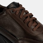 Erkek Kahve Bağcıklı Deri Günlük Ayakkabı