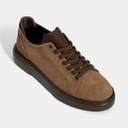 Erkek Kahve Bağcıklı Deri Günlük Ayakkabı