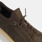 Erkek Kahve Bağcıklı Deri Günlük Ayakkabı