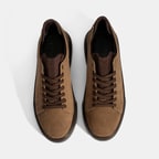 Erkek Kahve Bağcıklı Deri Günlük Ayakkabı