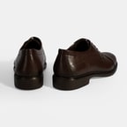 Erkek Kahve Bağcıklı Deri Klasik Ayakkabı