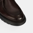 Erkek Kahve Bağcıklı Deri Klasik Ayakkabı