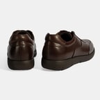 Erkek Kahve Bağcıklı Günlük Deri Ayakkabı