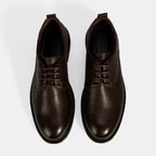 Erkek Kahve Bağcıklı Günlük Deri Ayakkabı