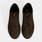 Erkek Kahve Bağcıklı Günlük Nubuk Deri Ayakkabı