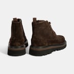 Erkek Kahve Bağcıklı Süet Bot