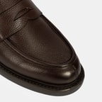 Erkek Kahve Deri Loafer