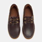 Erkek Kahve Deri Tekne Günlük Ayakkabı