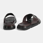 Erkek Kahve Deri Terlik