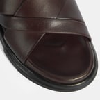 Erkek Kahve Deri Terlik