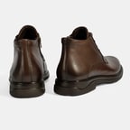 Erkek Kahve DesaComfort Bağcıklı Deri Bot