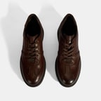 Erkek Kahve DesaComfort Bağcıklı Deri Günlük Ayakkabı