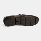 Erkek Kahve Kroko Baskılı Deri Loafer