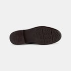 Erkek Kahve Lastik Detaylı Deri Bot