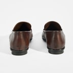 Erkek Kahve Slip-On Deri Loafer