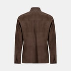 Erkek Kahve Süet Gömlek