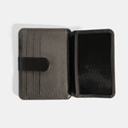 Erkek Koyu Gri Deri Kartlık