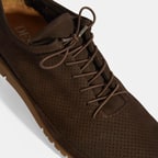 Erkek Koyu Kahve Bağcıklı Deri Ayakkabı