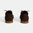 Erkek Koyu Kahve Bağcıklı Deri Ayakkabı