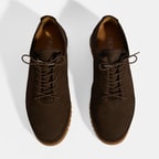 Erkek Koyu Kahve Bağcıklı Deri Ayakkabı
