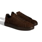 Erkek Koyu Kahve Bağcıklı Günlük Nubuk Deri Ayakkabı