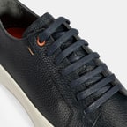 Erkek Lacivert Bağcıklı Deri Günlük Ayakkabı