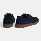 Erkek Lacivert Bağcıklı Süet Günlük Ayakkabı