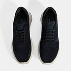 Erkek Lacivert Bağcıklı Süet Spor Ayakkabı