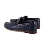 Erkek Lacivert Deri Loafer