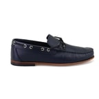 Erkek Lacivert Deri Loafer