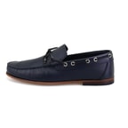 Erkek Lacivert Deri Loafer