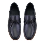 Erkek Lacivert Deri Loafer
