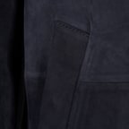 Erkek Lacivert Gömlek Yaka Süet Ceket