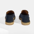 Erkek Lacivert Slip-On Süet Espadril 