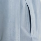 Erkek Mavi Süet Gömlek