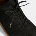 Erkek Siyah Bağcıklı Deri Ayakkabı