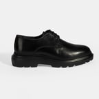 Erkek Siyah Bağcıklı Deri Klasik Ayakkabı