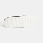 Erkek Siyah Bağcıklı Deri Sneaker