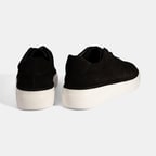 Erkek Siyah Bağcıklı Günlük Nubuk Deri Ayakkabı