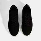 Erkek Siyah Bağcıklı Günlük Nubuk Deri Ayakkabı