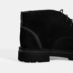 Erkek Siyah Bağcıklı Süet Bot